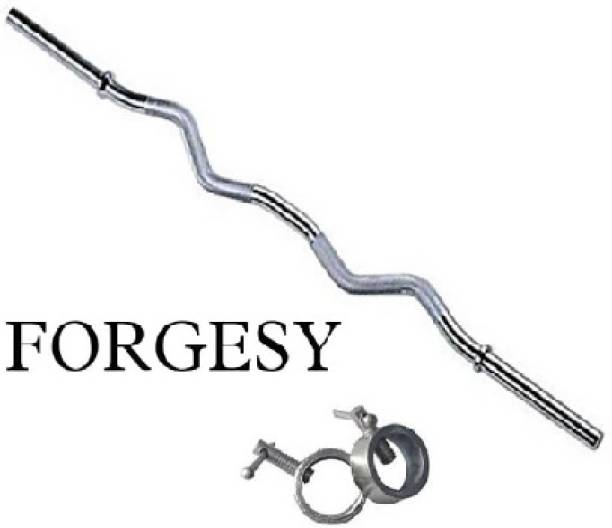 Forgesy 3ft Weight Lifting CURL WITH LOCKS Adjustable Dumbbell