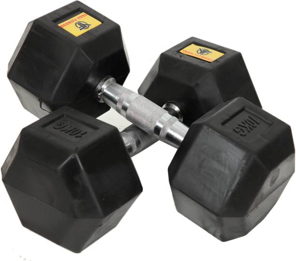 yash fitness 10 KG ONE PAIR HEX DUMBBELL Fixed Weight Dumbbell