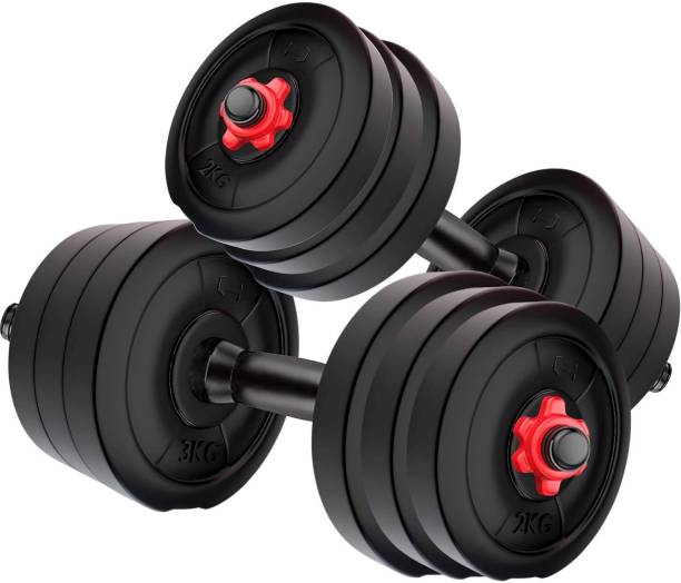 Rocko Dumbbells Set and Fitness Kit for Men and Women Whole Body Workout Adjustable Dumbbell