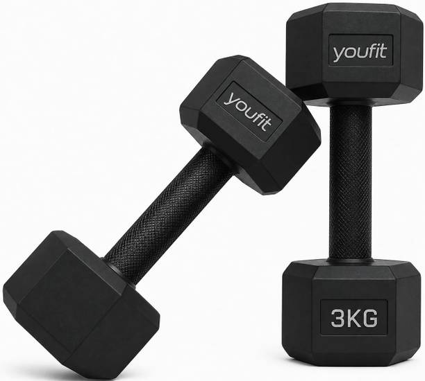 YOUFIT Pvc dumbbell 3kg pair Fixed Weight Dumbbell