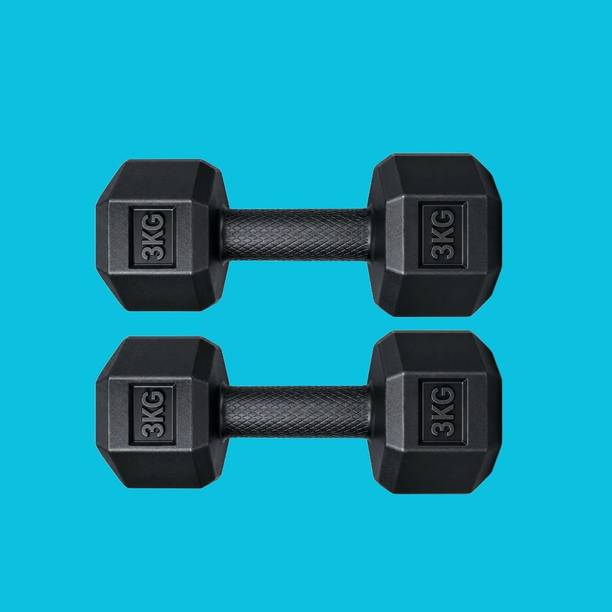 Urvi 3 KG Compact Gym Dumbbell Pair for Daily Exercise Fixed Weight Dumbbell