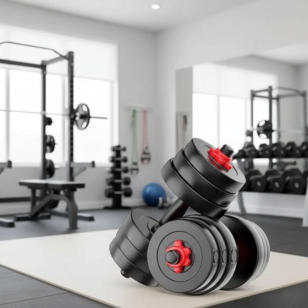 WILORA Pvc 20 Kg (2 Kg X 4 + 3 Kg X 4 ) (20 kg) DMST Adjustable Dumbbell