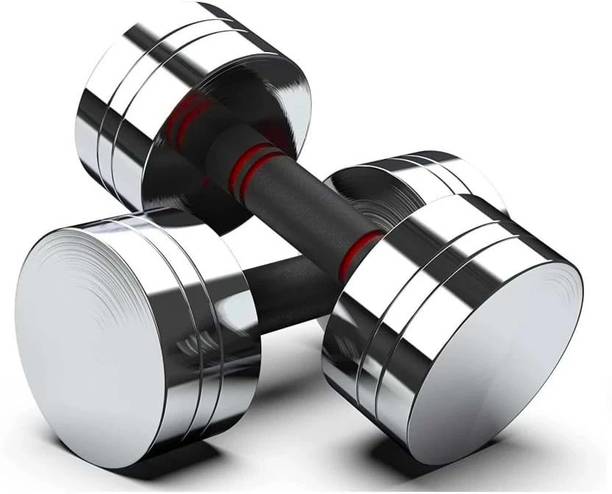wWAR 10Kgx2Pc Dumbbell Set, Steel Dumbbell Set,For Home Gym Workout Adjustable Dumbbell