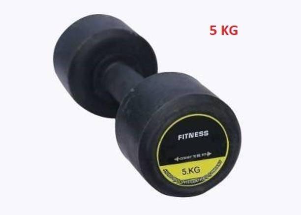 Sports Era Jumbo Premium Rubber Dumbbell Set Of (5 kg X 1Pc) Fixed Weight Dumbbell