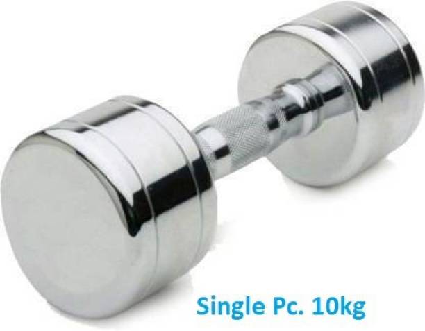 GYM KART Exclusive Set of 1 x 10 kg Steel Dumbbell Fixed Weight Dumbbell