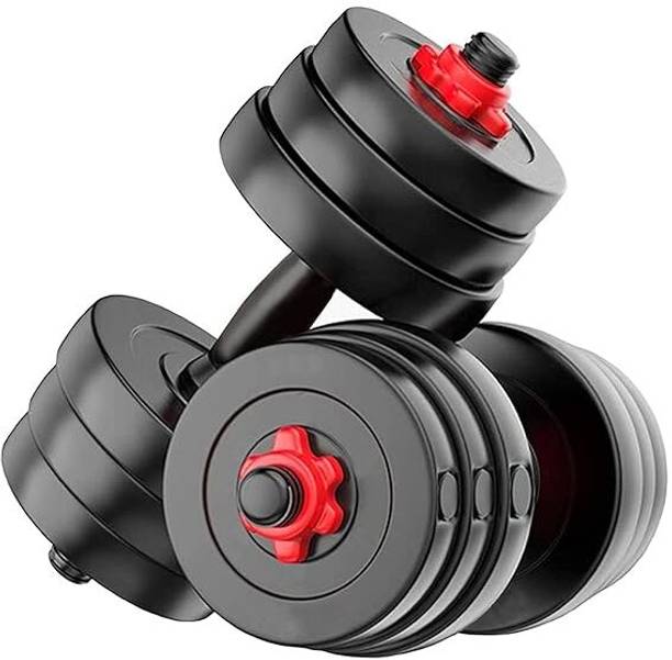 CLOVERBYTE COMBO Home gym & Fitness Kit, 2 kg x 4 (PVC, Adjustable, Black) Adjustable Dumbbell