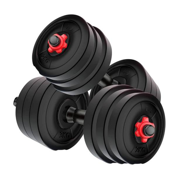 AMAN FIT Pvc 20 Kg (2 Kg X 4 + 3 Kg X 4 ) (20 kg) Adjustable Dumbbell