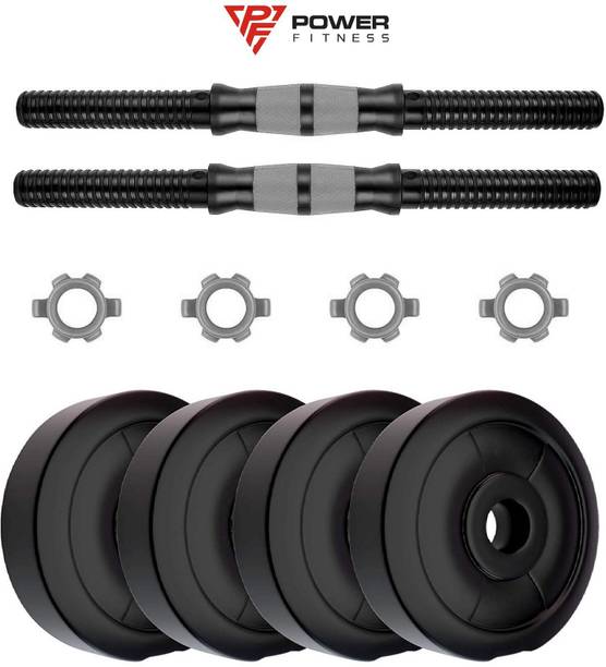 POWER FITNESS 10 kg dumbbell Adjustable Dumbbell