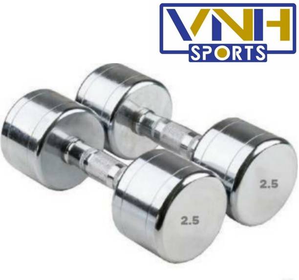 vnh Pair of 2.5Kg(2.5Kg X 2) Steel Fixed Weight Dumbbell