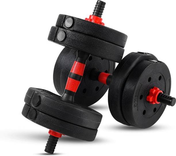 Powermax Fitness PDS-20P Coated Iron & Anti-Slip Rod for Home Gym Adjustable Dumbbell