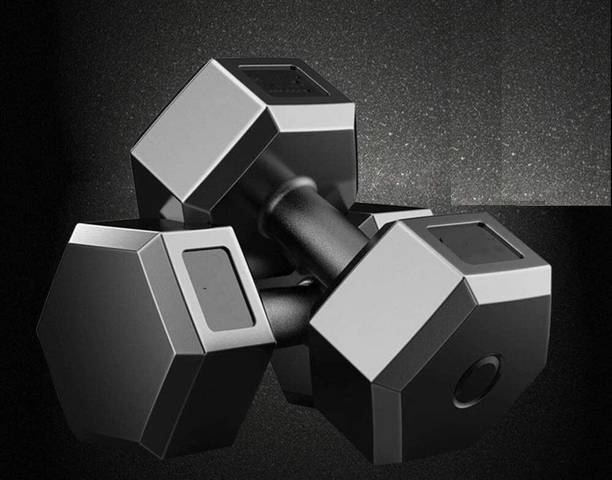 unique fit PVC Dumbbell Set 5KG X 2 PCS, 1 Pair Dumbbells, Hex Dumbbells, Super Quality Fixed Weight Dumbbell