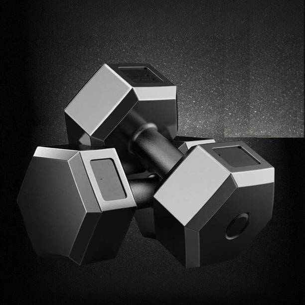 unique fit PVC Dumbbell Set 5KG X 2 PCS, 1 Pair Dumbbells, Hex Dumbbells, Super Quality Fixed Weight Dumbbell
