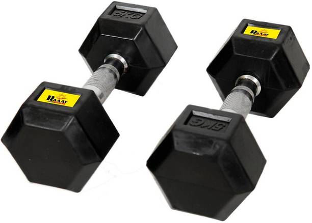 RAAAY 5 KG HEX DUMBBELL Fixed Weight Dumbbell