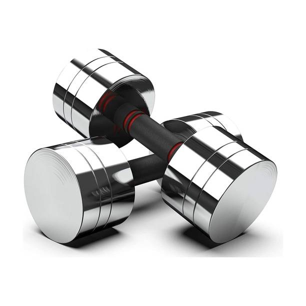 AMAN FIT Steel Dumbbell Set 5KG X 2 PCS, 1 Pair Dumbbells, Steel, Home Gym Fixed Weight Dumbbell