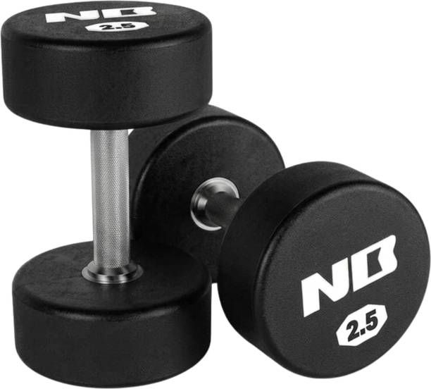 NATIONAL BODYLINE NB DB 2.5KG Pair Rubber Coated Dumbbell Fixed Weight Dumbbell