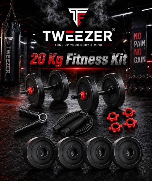TWEEZER ENTERPRISE 20KG ADJUSTABLE DUMBBELL 2.5 *8 PLATE Adjustable Dumbbell