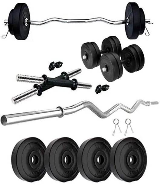 SHIVAM SPORTS 10kg pvc Adjustable Dumbbell