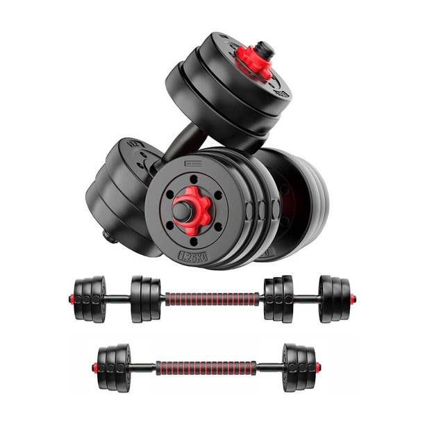 Adrenex 3 In 1 Convertible Dumbbells Kit 20 Kg For Home Gym Adjustable Dumbbell