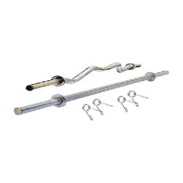 SHIVAM SPORTS 3 Feet straight rod ,3 Feet Curl rod Lifting Bar for Gym/Home Workout equipment. Weight Lifting Bar