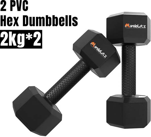 MINIBLITZ HEX Dumbbells Fixed Weight Dumbbell