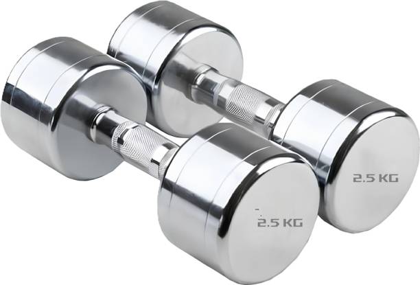 Kiraro Pair of 2.5KG X 2 Steel Dumbbells Fixed Weight Dumbbell