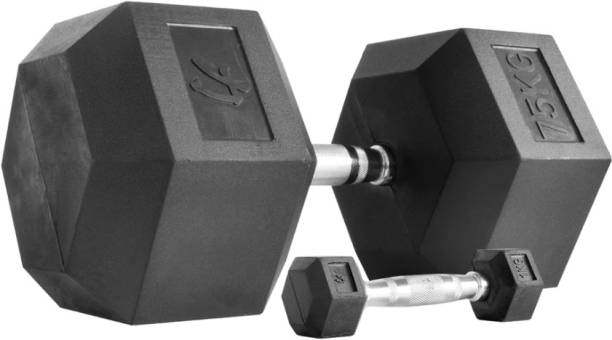Arising Sports Black Hexa Dumbbells Set (20 kg), Fixed Weight Dumbbell Fixed Weight Dumbbell
