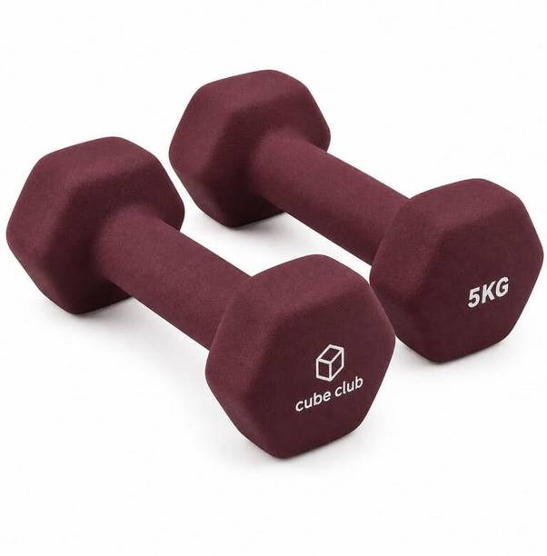 The Cube NEOPRENE-DB-5KG-PAIR Fixed Weight Dumbbell