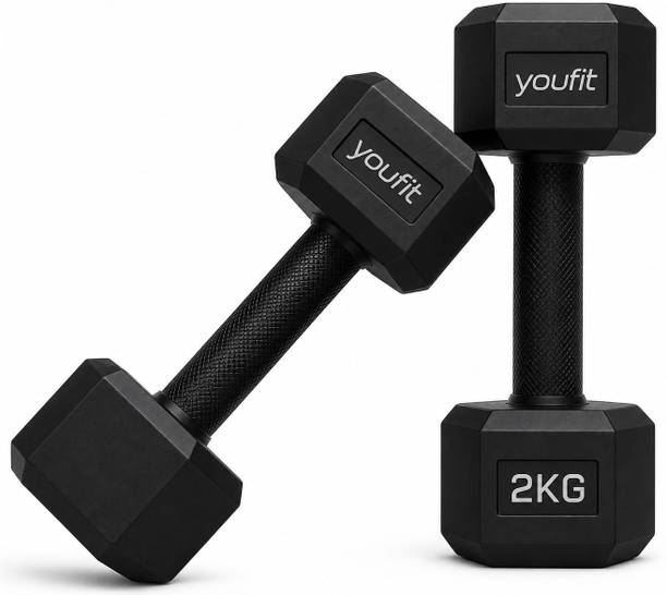 YOUFIT HEX DUMBBELL 2KG PAIR Fixed Weight Dumbbell