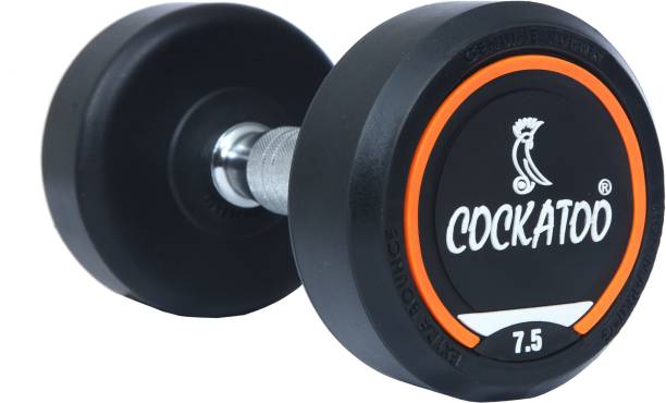 COCKATOO RUBBER COATED PROFESSIONAL ROUND DUMBBELLS Fixed Weight Dumbbell