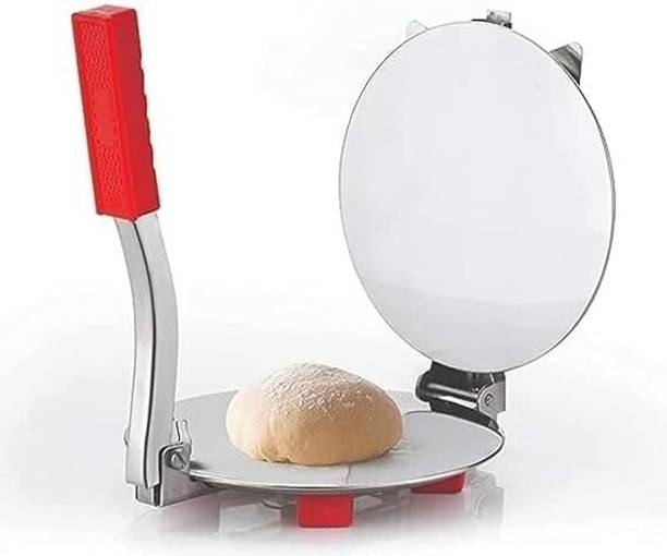 Rknmart Cold Stainless Steel Puri Press Maker | Manual Roti Chapati Papad Press Machine Manual Dough Press