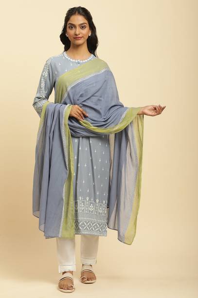 Pure Cotton Solid Multicolor Women Dupatta