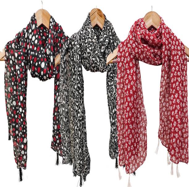 URGEN Georgette Printed Women Dupatta