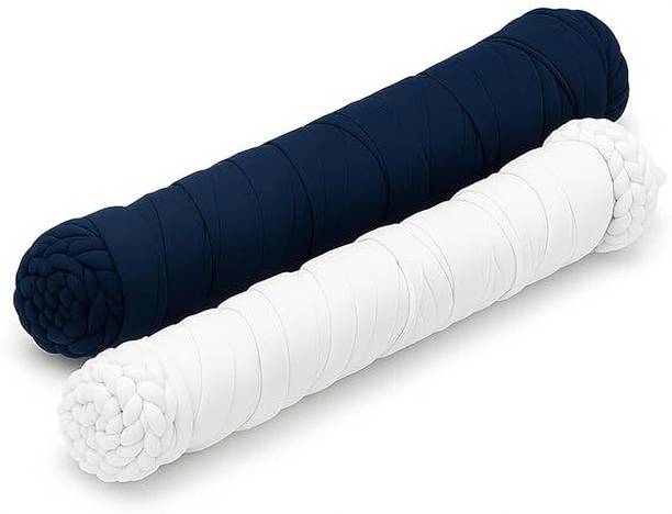 Pure Cotton Solid Blue, White Women Dupatta
