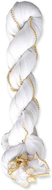 Lycra Blend Solid White Women Dupatta
