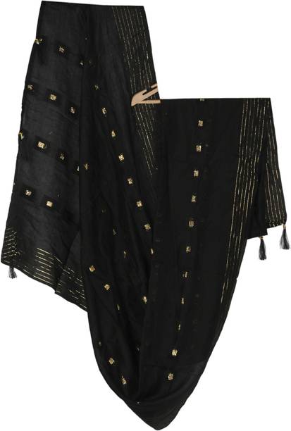 Waama Jewels Art Silk Self Design Women Dupatta
