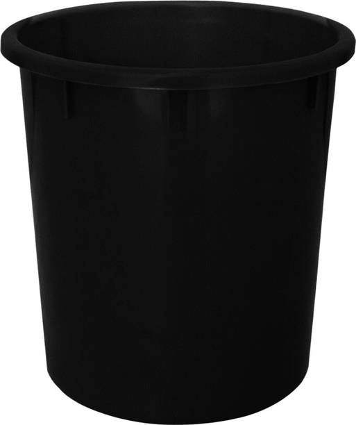 KUBER INDUSTRIES Plastic Open Dustbin, Garbage Bin For Home, Kitchen, Office, 5Ltr. (Black) Plastic Dustbin