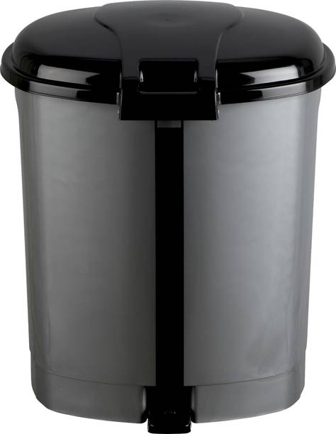 KOLORR 13 L Go Clean Pedal Dustbin pack of 1 Grey Black For Home and Office डस्टबिन