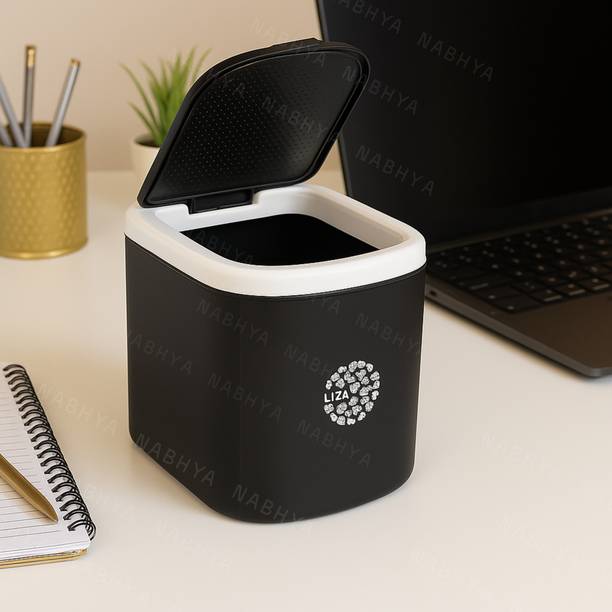 Nabhya Desktop Mini Waste Bin Disposal Dustbin for Car Office Desk and Home Use PP (Polypropylene) Dustbin