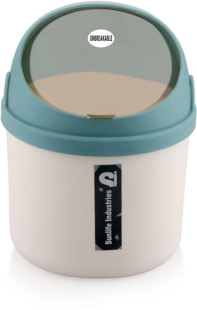 SUNLIFE - Smart bin Capacity 1700 ml - Unbreakable Mirror - For Home, Office & Kitchen Plastic Dustbin