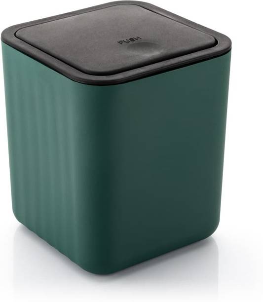 ANTIQUIET ANTIQUIET 2L Smart Waste Dusbin Green Plastic Dustbin