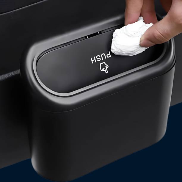 GharSetGo Luxury Feel Car Wastebasket for Interior Cleanup Plastic Dustbin