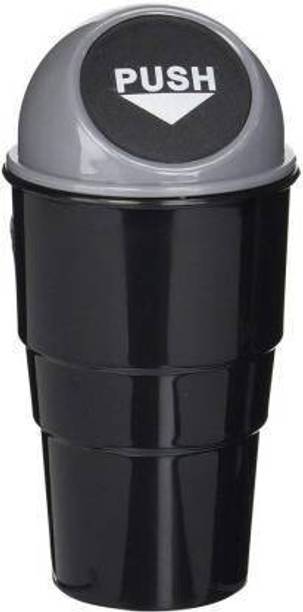 MUNSHINE Portable Mini Car Dustbin/Trash Bin, Grey Plastic Dustbin Plastic Dustbin