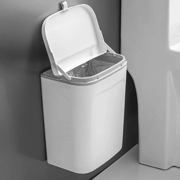 HOKiPO Plastic Hanging/Wall Mounted Dustbin For Bathroom Toilet Kitchen Plastic Dustbin