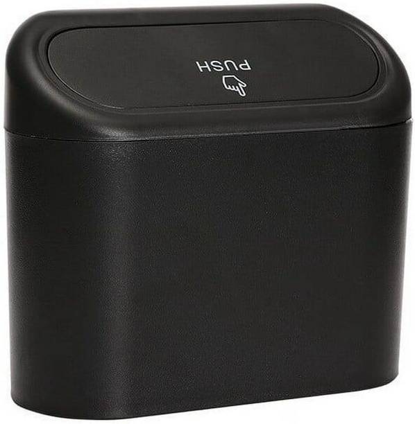 AMEEDARSHAN Car Leakproof Mini Trash Can with Lid for Hanging Storage Bag Container डस्टबिन