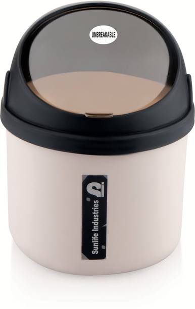 SUNLIFE - Smart bin Capacity 1700ml - Unbreakable Mirror - For Home, Office & Kitchen Plastic Dustbin