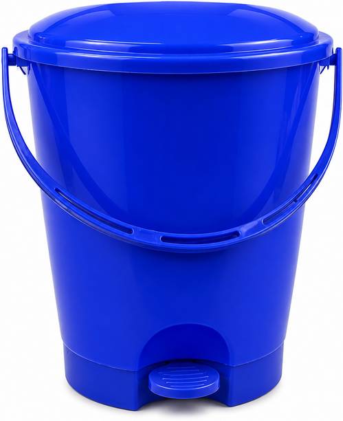 M D and Sons Hygienic Hands-Free Garbage Bin with Handle-9 Ltr Plastic Dustbin