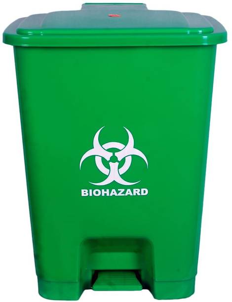 LISAMED Step-On Bio-Hazard, Bio-Medical Waste Bin (15 Litres) Plastic Dustbin