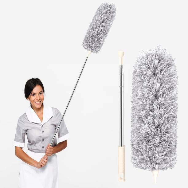 RK EMPIRE New Microfiber Feather Duster Bendable & Extendable Fan Cleaning Duster Wet and Dry Duster