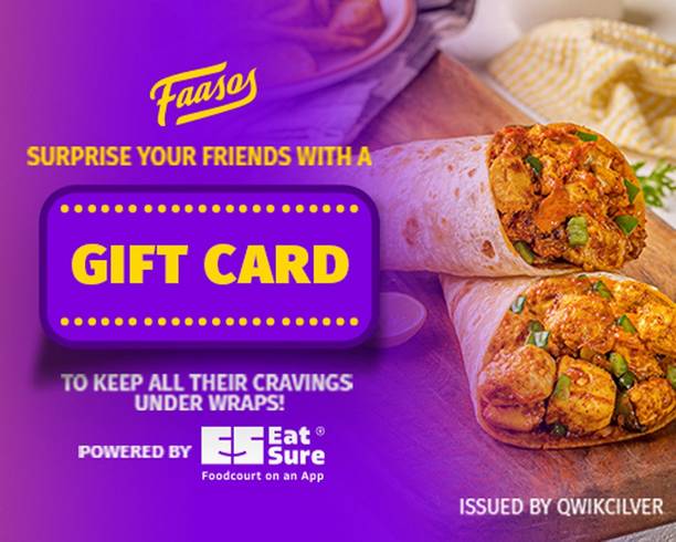 Faasos Restaurant Digital Gift Card
