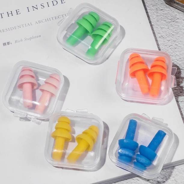 Kaurgous 5 Pairs High Quality Ear Plugs (Color May Vary From Image) Ear Plug